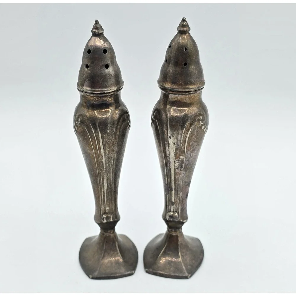 Vintage Salt & Pepper Shaker Set LaFrance 833 Made In USA Metal